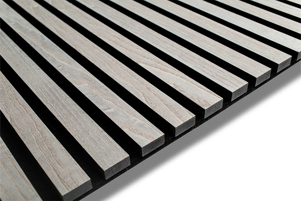 Linea Gray Ash black felt træpaneler