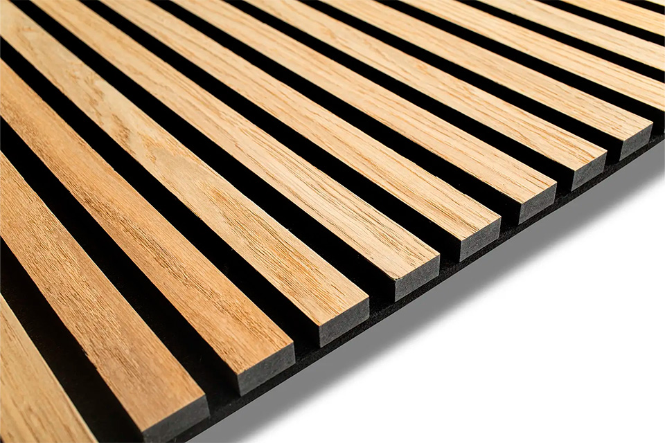 Linea Oak black felt træpaneler